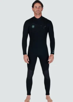 7 Seas 4-3 Full Chest Zip Wetsuit - with Jade Logos-Vissla Sale