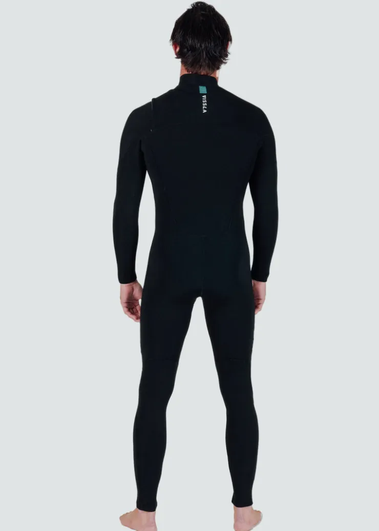 7 Seas 4-3 Full Chest Zip Wetsuit - with Jade Logos-Vissla Sale