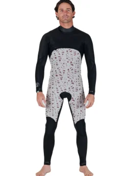 7 Seas 4-3 Full Chest Zip Wetsuit - with Jade Logos-Vissla Sale