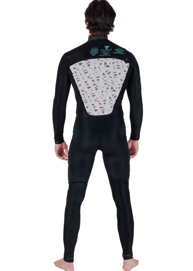 7 Seas 4-3 Full Chest Zip Wetsuit - with Jade Logos-Vissla Sale
