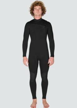 7 Seas 4-3 Full Chest Zip Wetsuit- No Logos-Vissla New