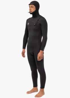 7 Seas 5-4-3 Full Hooded Chest Zip Wetsuit-Vissla Fashion