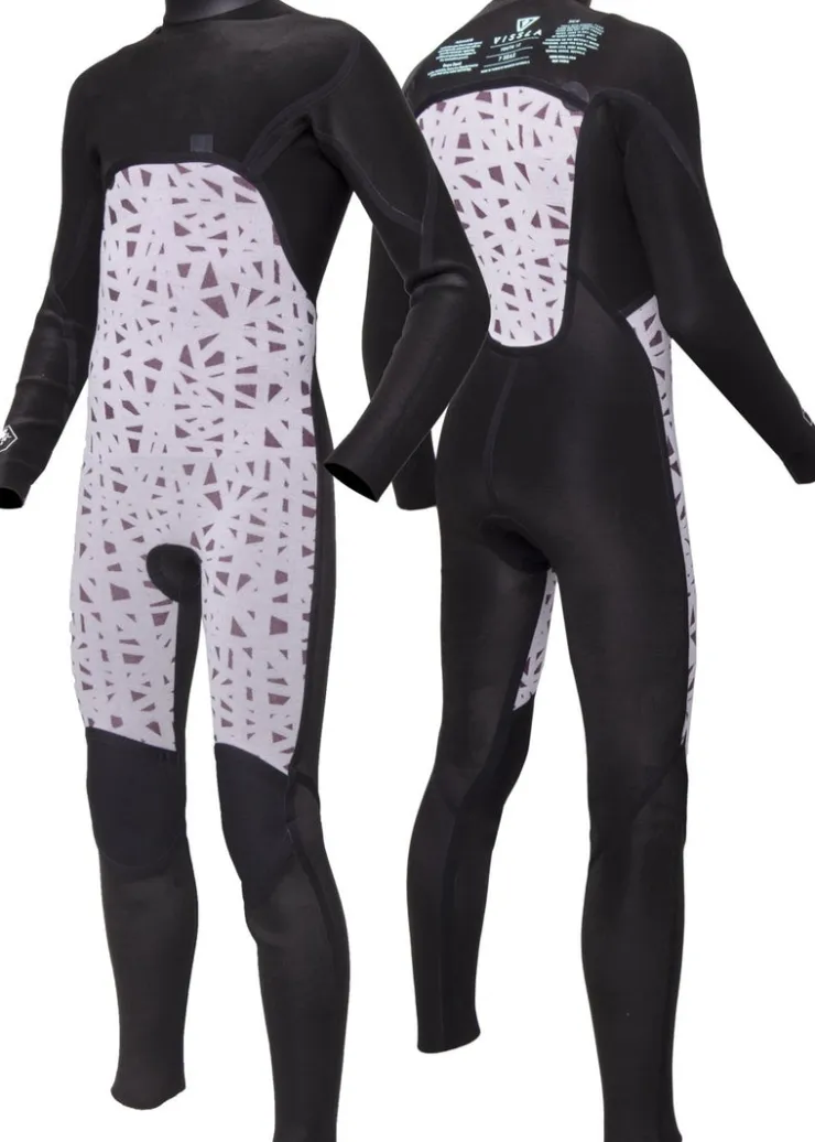 7 Seas Boys 3-2 Bolt Full Chest Zip Wetsuit-Vissla Hot
