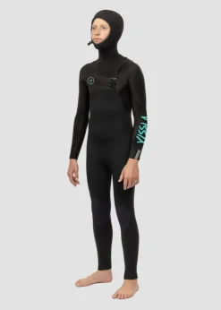 7 Seas Boys 5-4-3 Full Hooded Chest Zip Wetsuit-Vissla Outlet