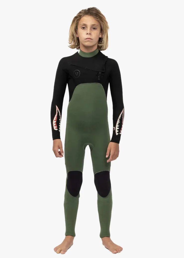 7 Seas Boys 3-2 Warbird Full Chest Zip-Vissla Hot