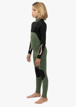 7 Seas Boys 4-3 Warbird Full Chest Zip Wetsuit-Vissla Online