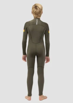 7 Seas Boys Raditude 3-2 Full Chest Zip Wetsuit-Vissla Hot