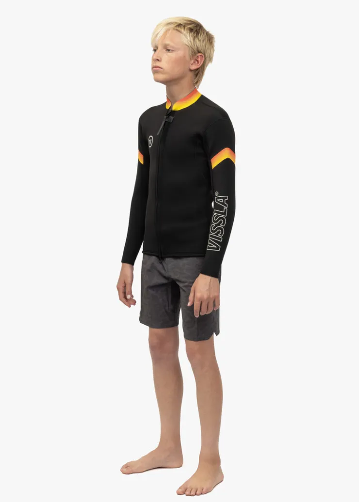7 Seas Boys Raditude 2MM Front Zip Wetsuit Jacket-Vissla Discount