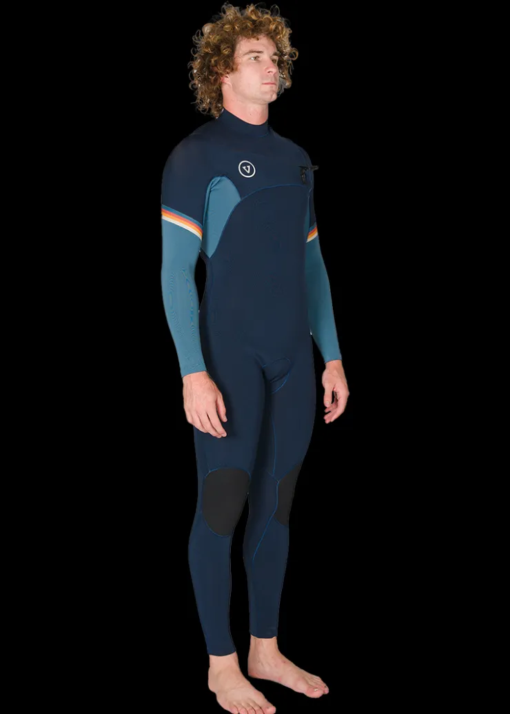 7 Seas Raditude 4-3 Full Chest Zip Wetsuit-Vissla Fashion