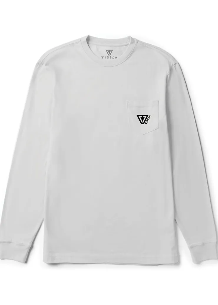 Established Premium Long Sleeve Pocket Tee-Vissla Clearance