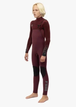 High Seas Boys Fire 3-2 Full Chest Zip Wetsuit-Vissla Hot