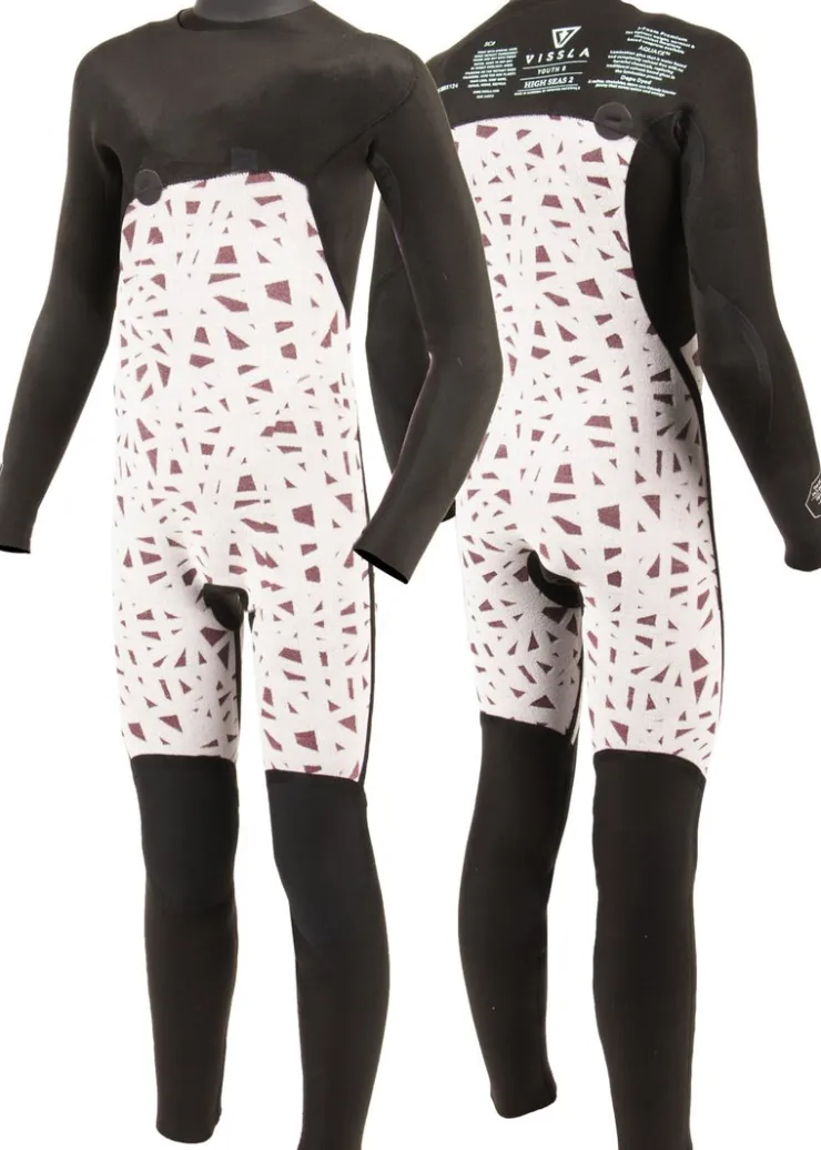 High Seas Boys Fire 3-2 Full Chest Zip Wetsuit-Vissla Online
