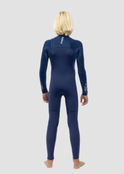 High Seas Boys Fire 4-3 Full Chest Zip Wetsuit-Vissla Fashion