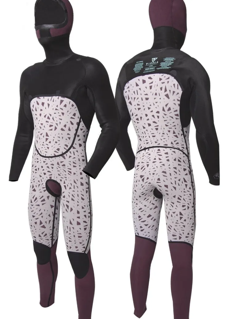 High Seas II 5-4 Full Hooded Chest Zip Wetsuit-Vissla Online