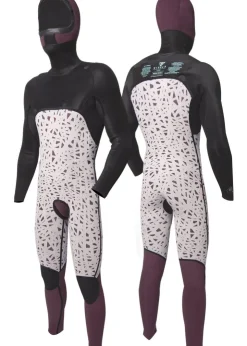 High Seas II 4-3 Full Hooded Chest Zip Wetsuit-Vissla New