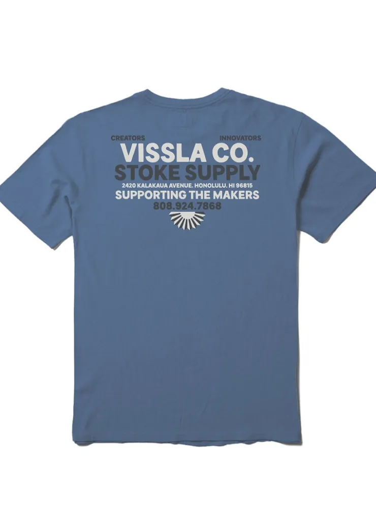 Stoke Supply Short Sleeve Pocket Tee-Vissla Fashion
