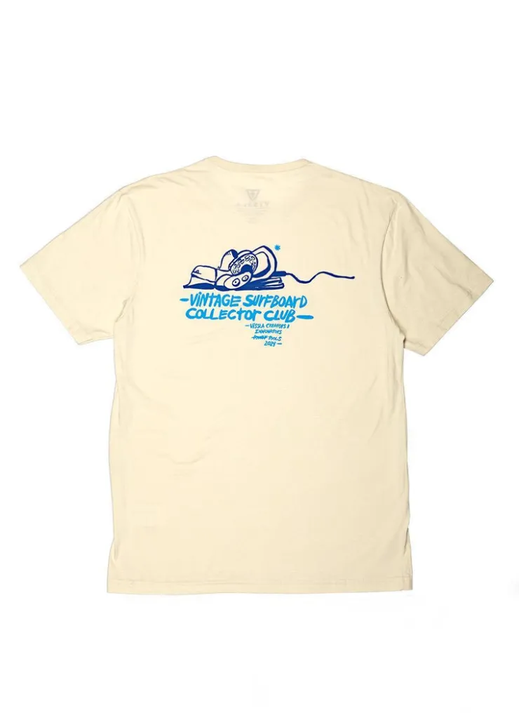 Vintage Surfboard Collector Tee-Vissla Cheap
